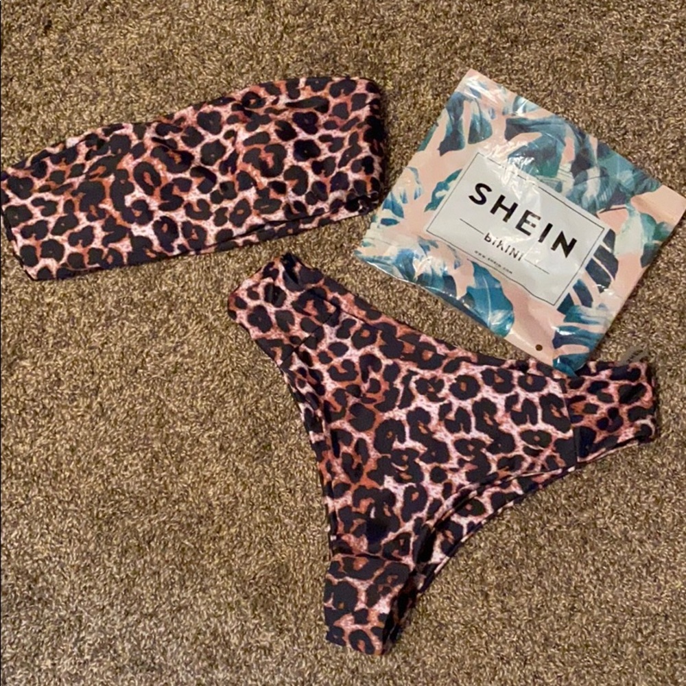Leopard print bikini